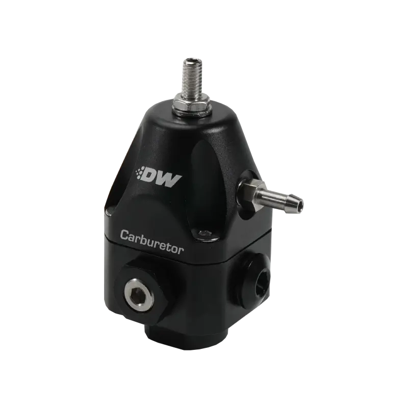 Deatschwerks Compact Carburetor Fuel Regulator 6An X4 Inlets 6An Return Black 1