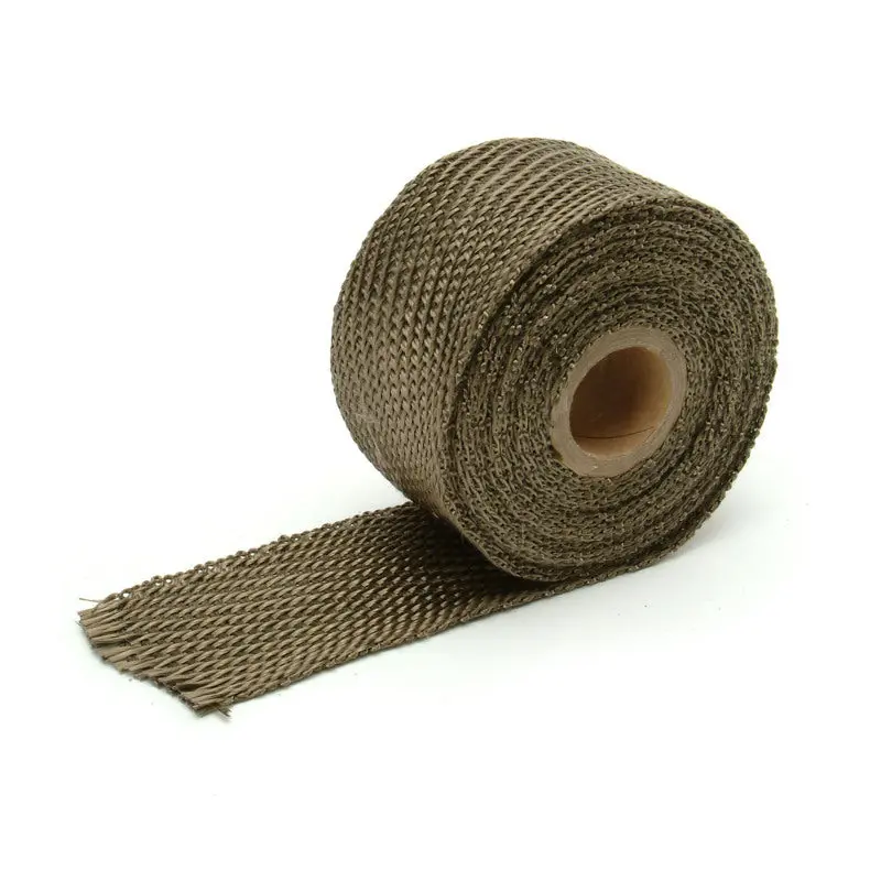 Deatschwerks Exhaust Wrap 2In X 15Ft Titanium - Stronger Lava Rock Fiber - Thermal Performance 1