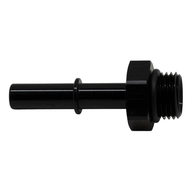 Deatschwerks Male To Male Quick Connect Adapter Efi 6An Orb To 5/16In - Matte Black 1