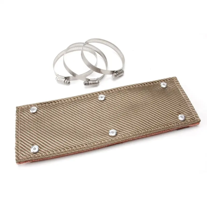 Dei Pipe Shield W/Stainless Steel Clamps - 6In X 12In Titanium 1