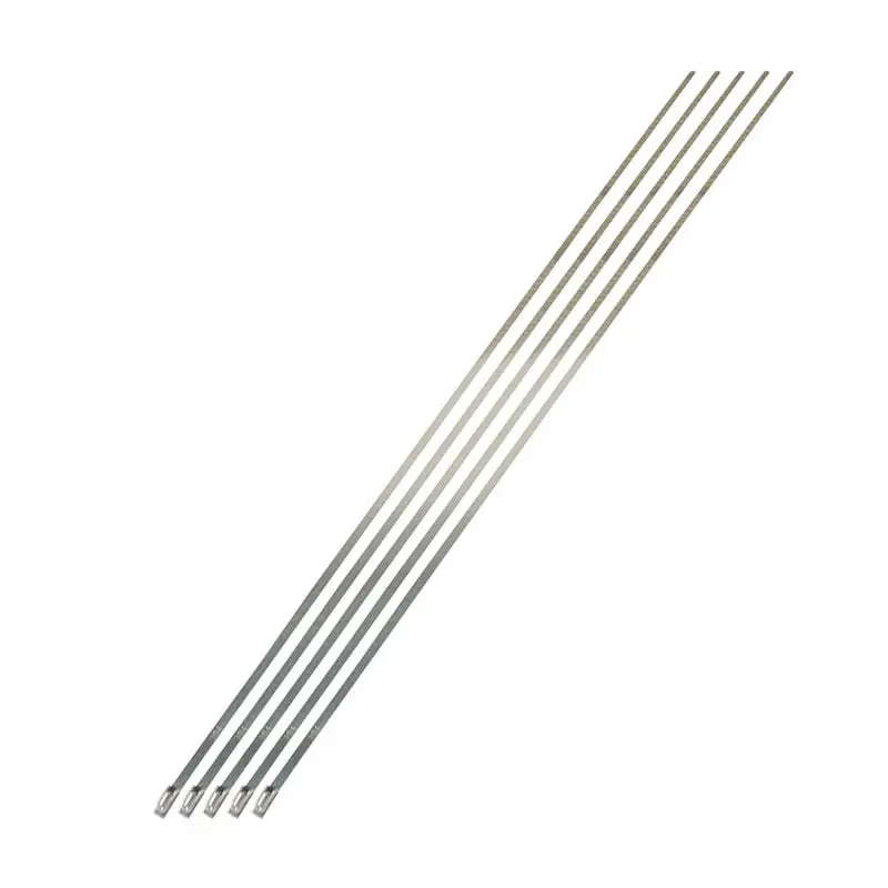 Dei Stainless Steel Locking Tie 14In - 5 Per Pack 1