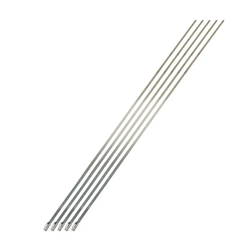 Dei Stainless Steel Locking Tie 14In - 5 Per Pack 2