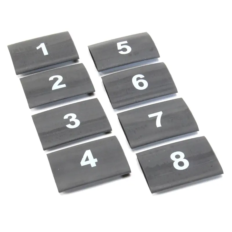 Dei Wire Markers 8Pc Set Numbered 1-8 Black Wire Markers Set 2