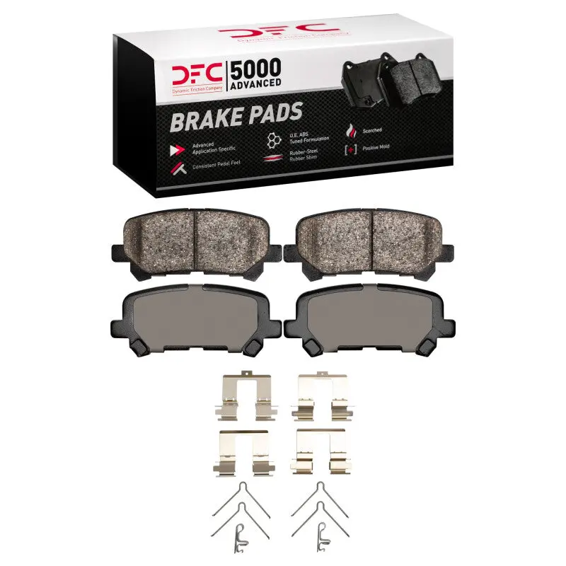 Dfc 07-25 Acura Zdx Rear 5000 Advanced Ceramic Brake Pads And Hardware Kit 1