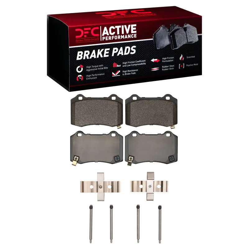 Dfc 08-23 Dodge Challenger Rear Active Performance Pads And Hardware Kit 1