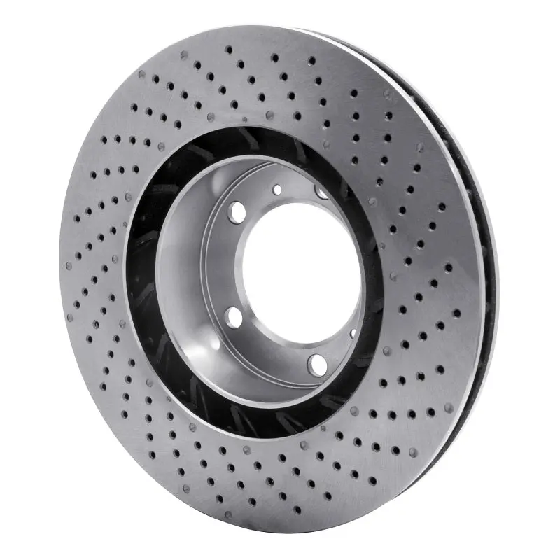 Dfc 09-23 Porsche 718 Boxster Left Front Drilled Brake Rotor 2