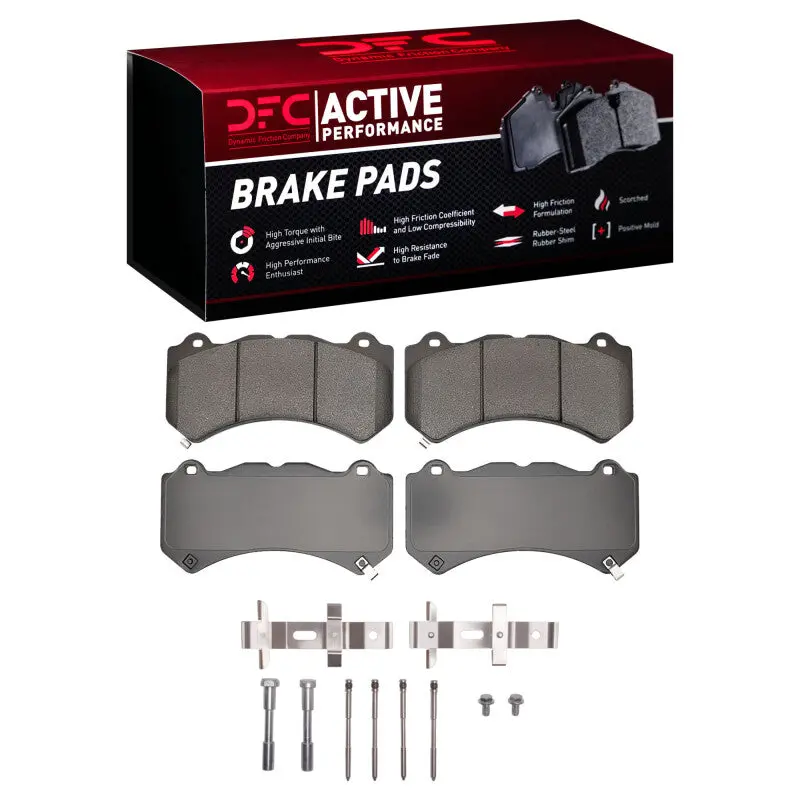 Dfc 15-19 Chevrolet Corvette Front Active Performance Pads And Hardware Kit 1