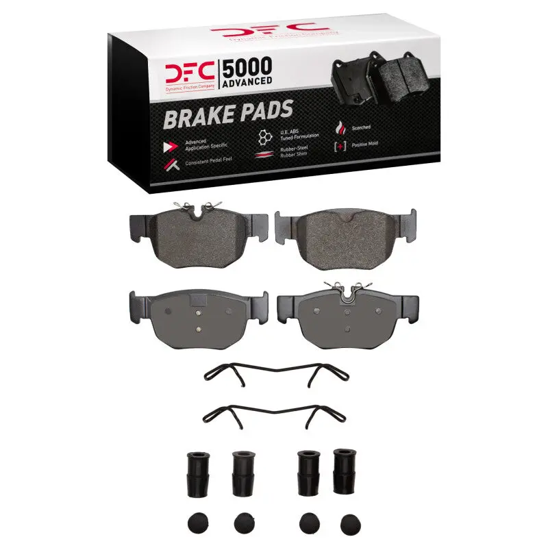 Dfc 19-26 Jaguar F-Pace Rear 5000 Low Metallic Brake Pads And Hardware Kit 1