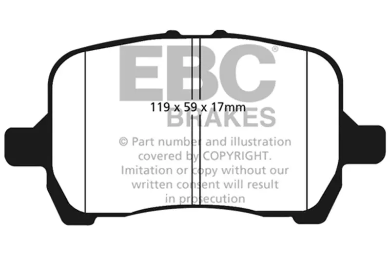 Ebc 04-06 Chevrolet Cobalt 2.0 Supercharged Yellowstuff Front Brake Pads 1