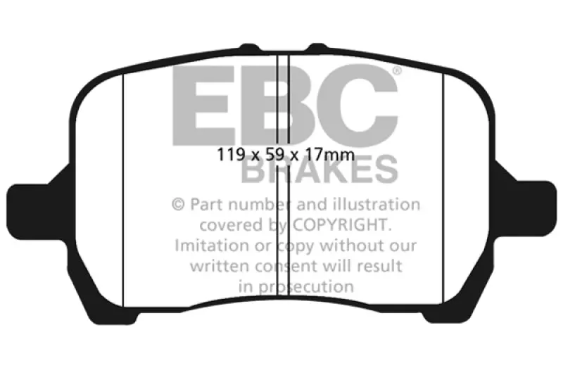 Ebc 04-06 Chevrolet Cobalt 2.0 Supercharged Yellowstuff Front Brake Pads 2