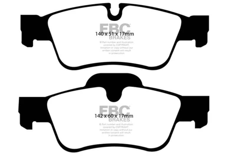 Ebc 05-06 Mercedes-Benz G55 Amg 5.4 Supercharged Yellowstuff Rear Brake Pads 2