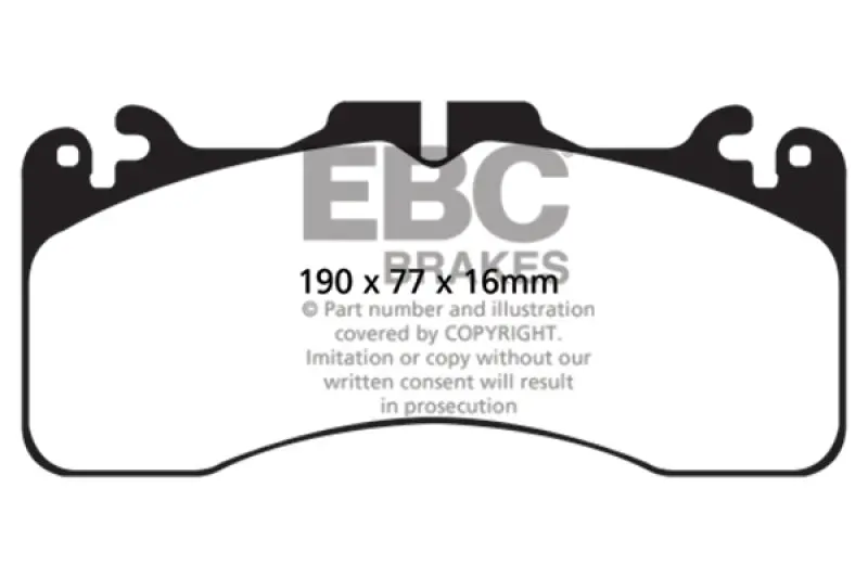 Ebc 09+ Lexus Ls460 4.6 Sport Yellowstuff Front Brake Pads 1
