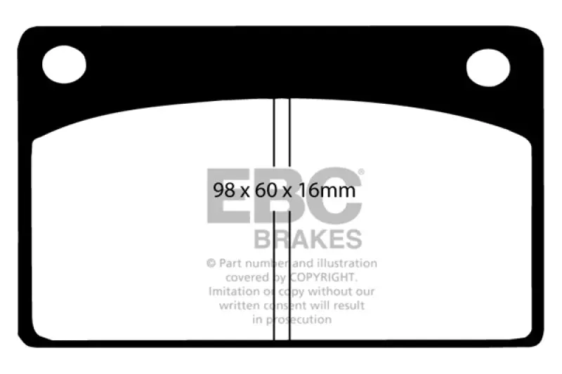 Ebc 1966–1968 Volvo 140 1.8 Yellowstuff Front Brake Pads 1