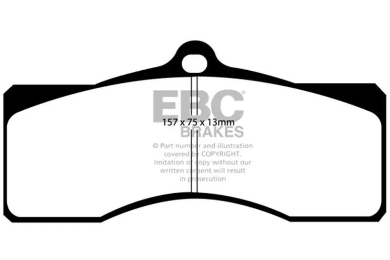 Ebc 1968–1969 Chevrolet Camaro (1St Gen) 4.9 Bluestuff Front Brake Pads 1