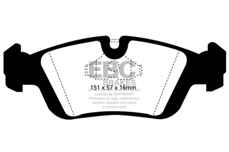 Ebc 1996–1998 Bluestuff Front Brake Pads For Bmw Z3 1