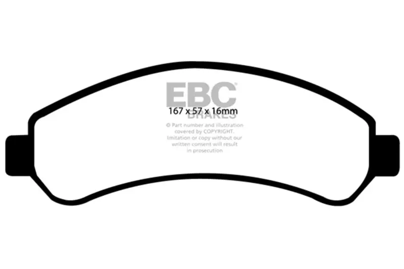 Ebc 1998–2005 Chevrolet Blazer 4.3 2Wd Greenstuff Front Brake Pads 1