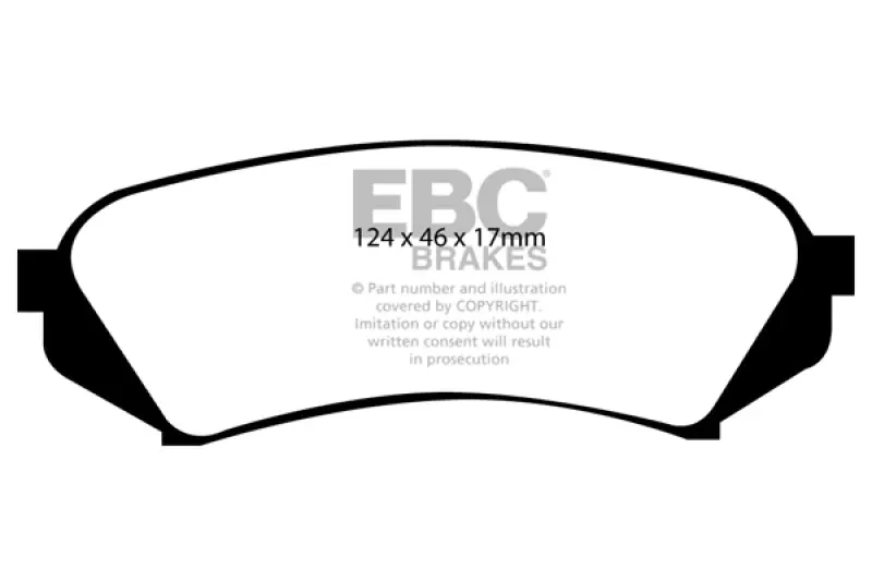 Ebc 1998–2007 Lexus Lx470 4.7 Greenstuff Rear Brake Pads 1