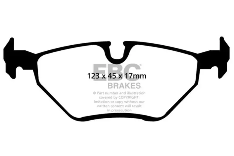 Ebc 1999–2002 Bmw Z3 Bluestuff Rear Brake Pads 1