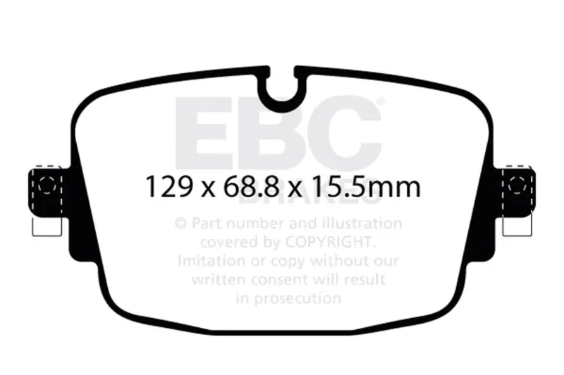 Ebc 2019–2023 Rear Yellowstuff Brake Pads For Audi Rs6 / Audi Rs7 1