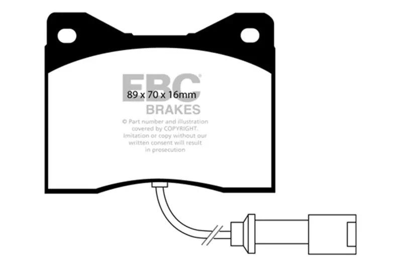 Ebc 78-82 Bmw M1 3.5 Yellowstuff Front Brake Pads 2