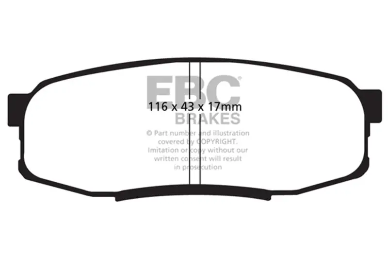Ebc Bluestuff Brake Pads 150Mm Pcd For 08-21 Toyota Land Cruiser 5.7L 1