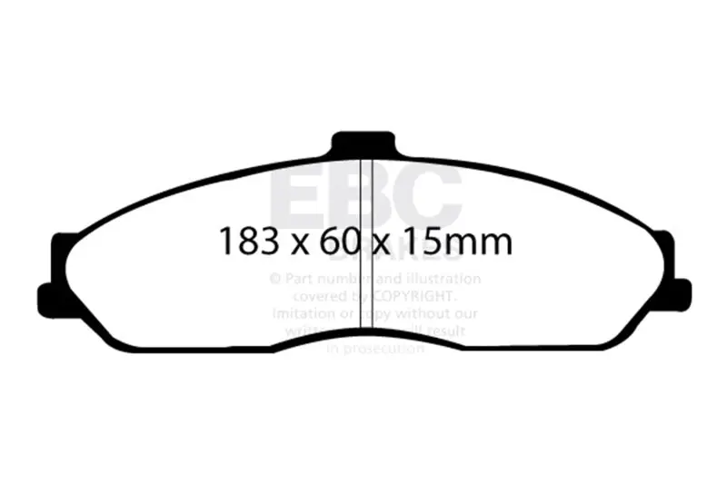 Ebc Bluestuff Front Brake Pads 03-04 Cadillac Xlr 4.6 2
