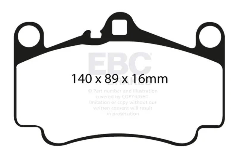 Ebc Bluestuff Front Brake Pads For 03-05 Porsche 911 (996) 3.6 Carrera 4S 1
