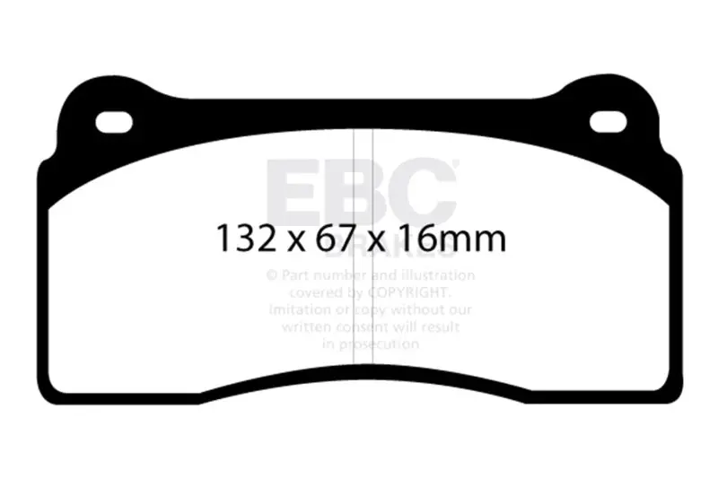 Ebc Bluestuff Front Brake Pads For 99-03 Aston Martin Db7 5.9 1