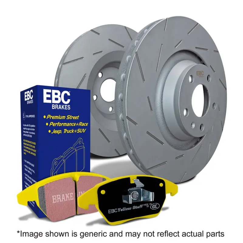 Ebc Brake Pad And Usr Slotted Rotor Kit S9 Front Rear Pair 1