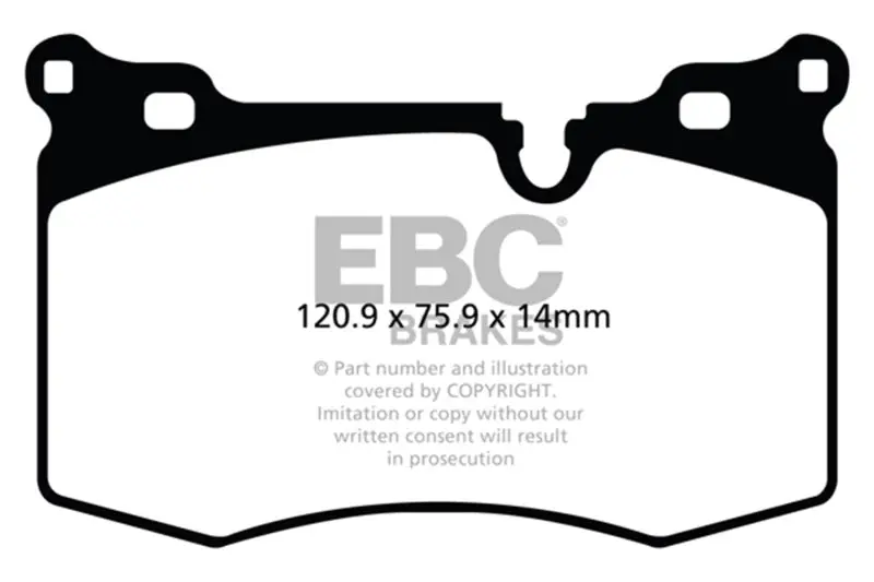 Ebc Brakes Bluestuff Brake Pads For Mini Cooper - Street & Track 1