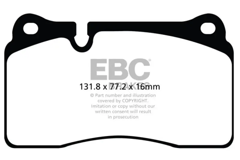 Ebc Brakes Redstuff Ceramic Brake Pads 2