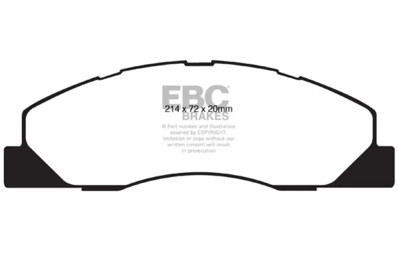 Ebc Extra Duty Front Brake Pads For 09-11 Dodge Ram 2500 Pick-Up 5.7 2Wd/4Wd 1