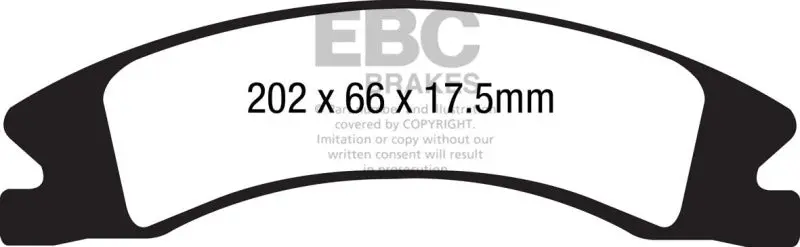 Ebc Extra Duty Front Brake Pads For 15+ Cadillac Escalade Ext/Esv 6.2 2Wd 1