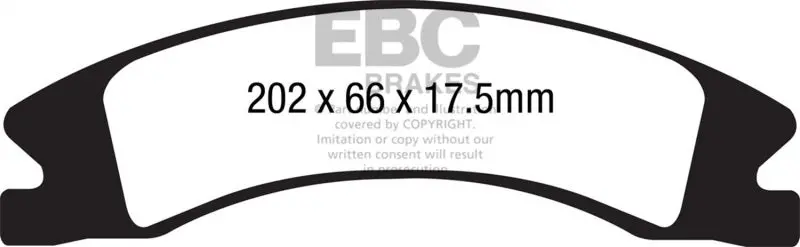 Ebc Extra Duty Front Brake Pads For 15+ Cadillac Escalade Ext/Esv 6.2 2Wd 2