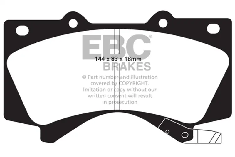 Ebc Extra Duty Front Brake Pads For Lexus Lx570 5.7 (08+) 1