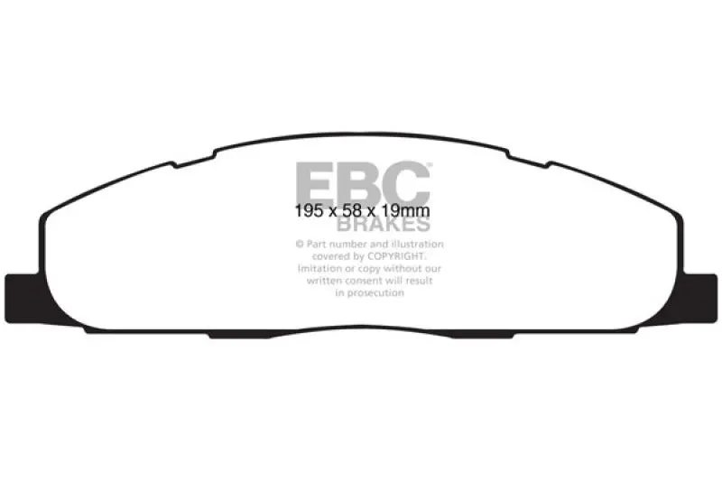 Ebc Extra Duty Rear Brake Pads For 09-11 Dodge Ram 2500 Pick-Up 5.7 2Wd/4Wd 1