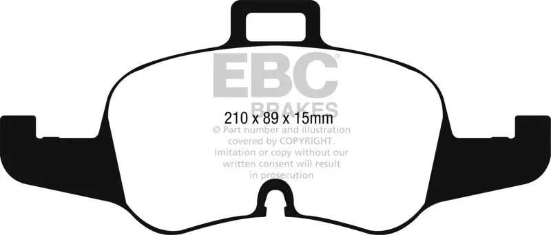Ebc Front Brake Pads Yellowstuff 16-17 Audi Tt 2