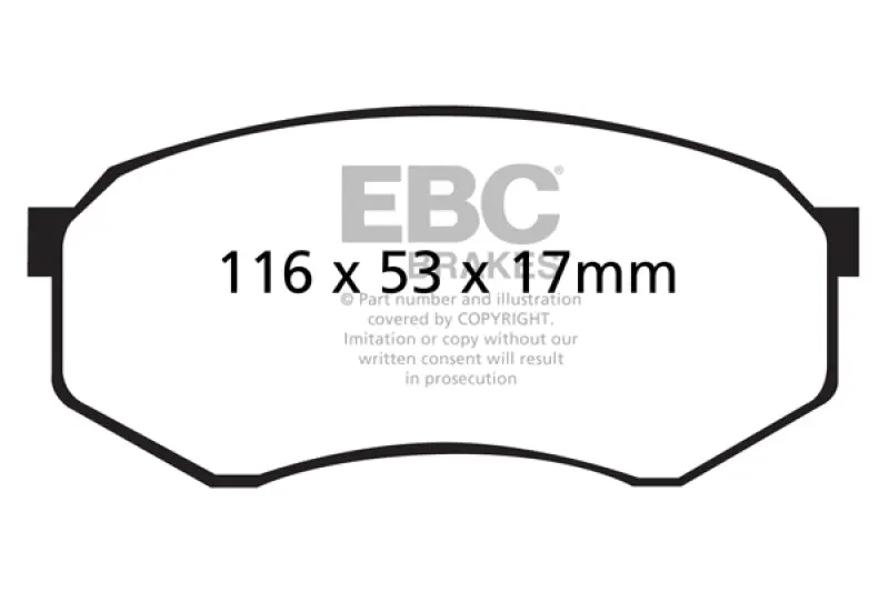 Ebc Front Greenstuff Brake Pads For 92-93 Toyota Pick-Up Extra Cab 2