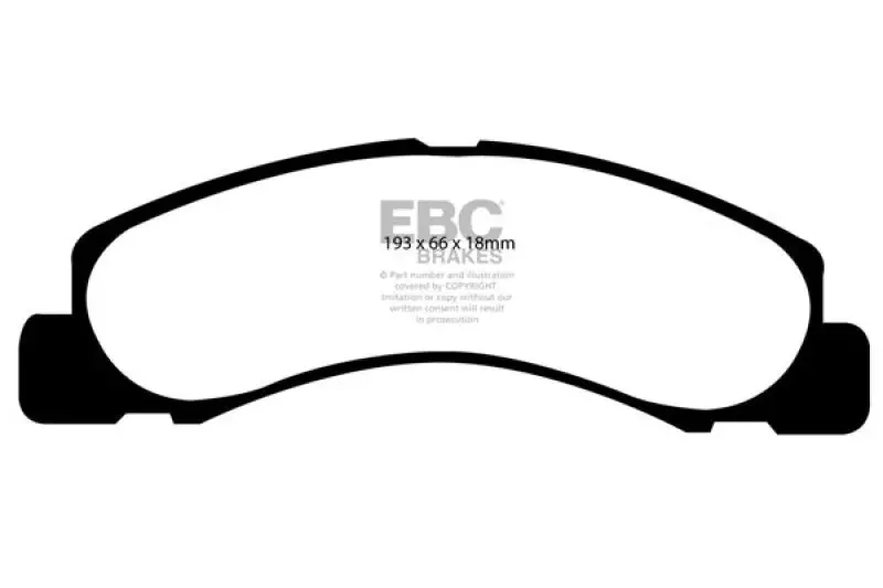 Ebc Greenstuff Front Brake Pads - 00-02 Ford Excursion 5.4 2Wd 1