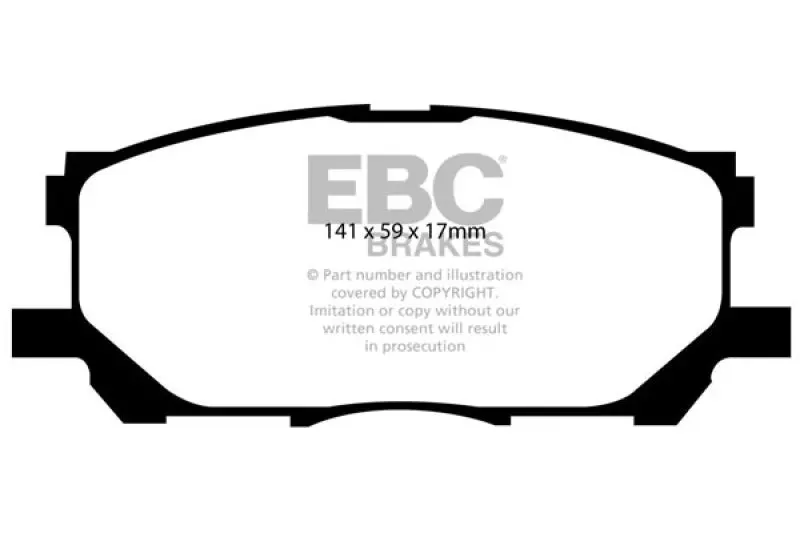 Ebc Greenstuff Front Brake Pads For 04-07 Lexus Rx330 3.3 1