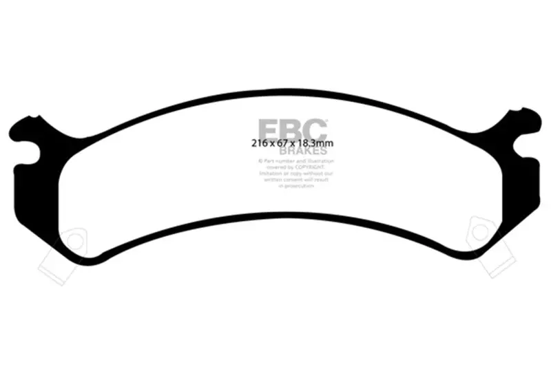 Ebc Greenstuff Front Brake Pads For 2002-2006 Chevrolet Avalanche 8.1 2500 1