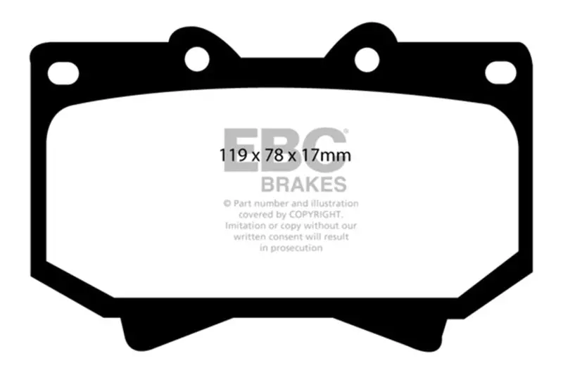 Ebc Greenstuff Front Brake Pads For 98-07 Lexus Lx470 4.7 1