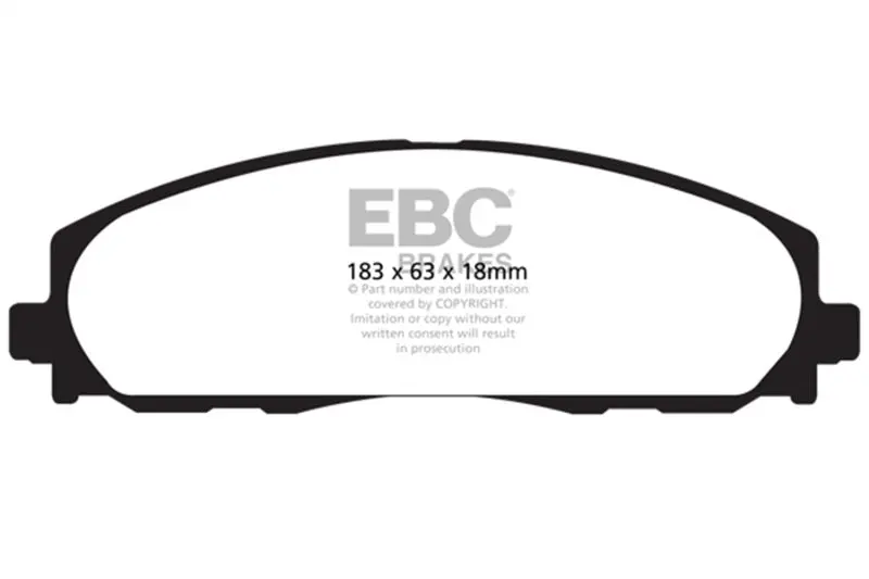 Ebc Greenstuff Front Brake Pads For Chrysler Town & Country 3.6 1