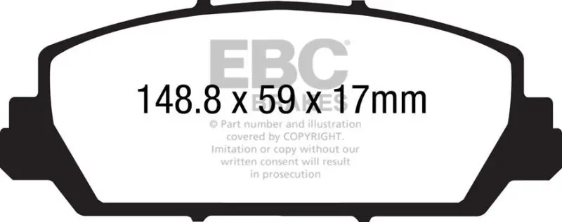 Ebc Greenstuff Front Brake Pads High Performance 12 Plus Acura Rdx 35 1