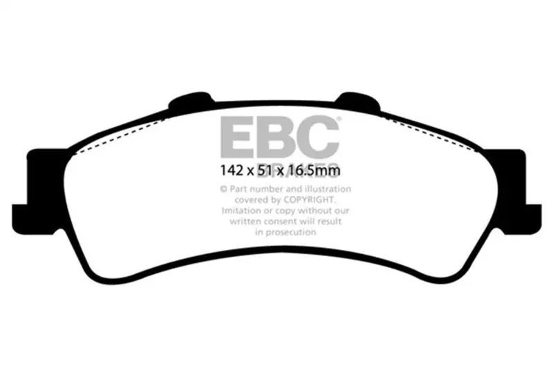 Ebc Greenstuff Rear Brake Pads 03-05 Chevrolet Astro Van 1