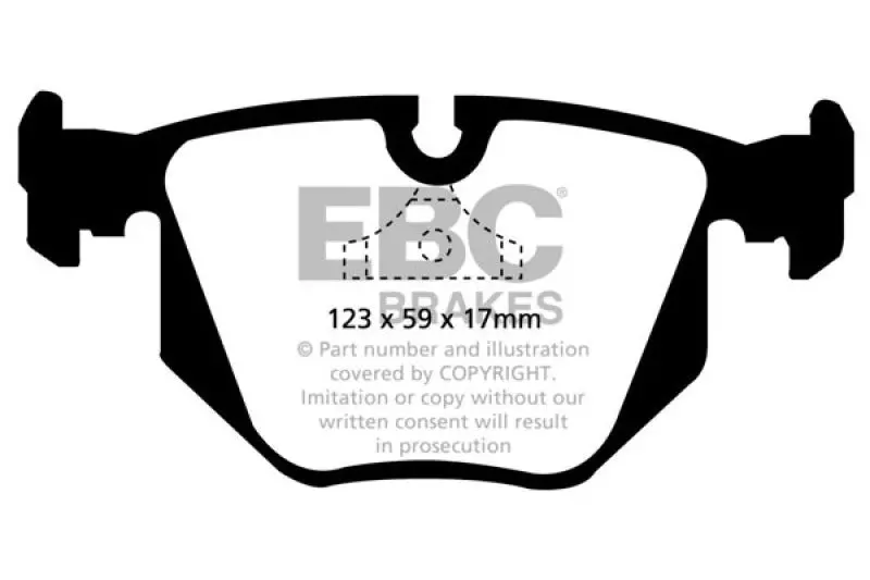 Ebc Greenstuff Rear Brake Pads For 94-96 Bmw 840 4.0 (E31) 1