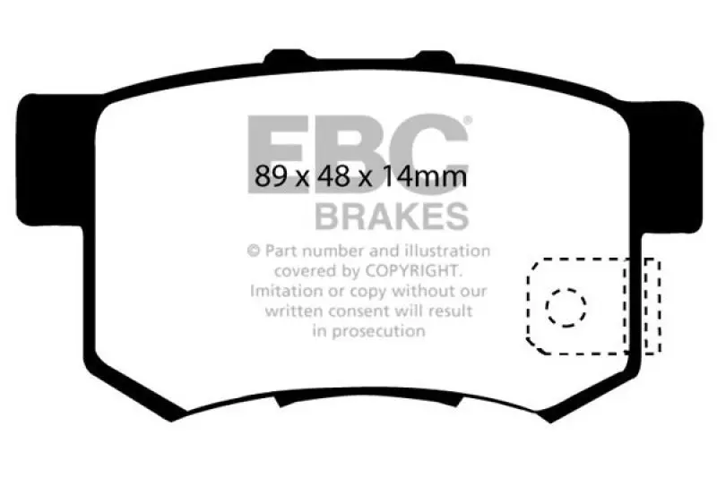 Ebc Greenstuff Rear Brake Pads For 97 Acura Cl 2.2 1