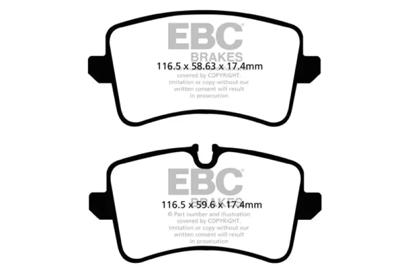 Ebc Greenstuff Rear Brake Pads For Audi A6 2.0 Turbo 2011 1