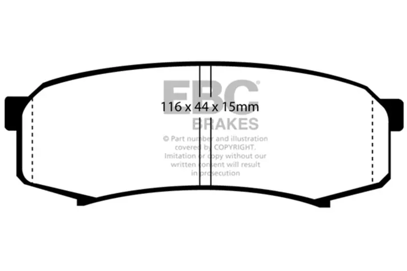 Ebc Greenstuff Rear Brake Pads For Lexus Gx460 4.6 10+ 1