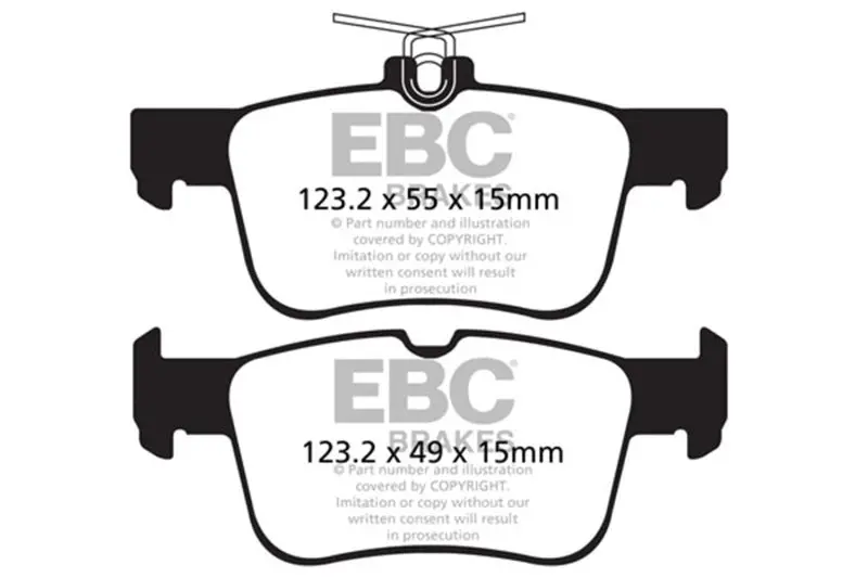 Ebc Rear Brake Pads Yellowstuff 13+ Ford Fusion 1.6 Turbo 1